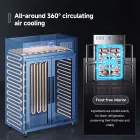 Congelador de doble puerta impulsado por inversor - Almacenamiento en frío de frutas y verduras - foodmachtech