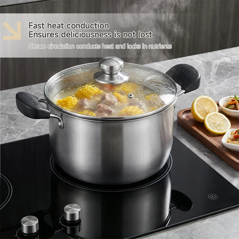 プレミアム304ステンレス钢ストックポット - キッチン用品 - foodmachtech