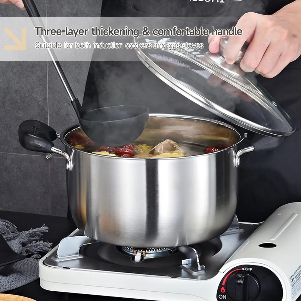 プレミアム304ステンレス钢ストックポット - キッチン用品 - foodmachtech