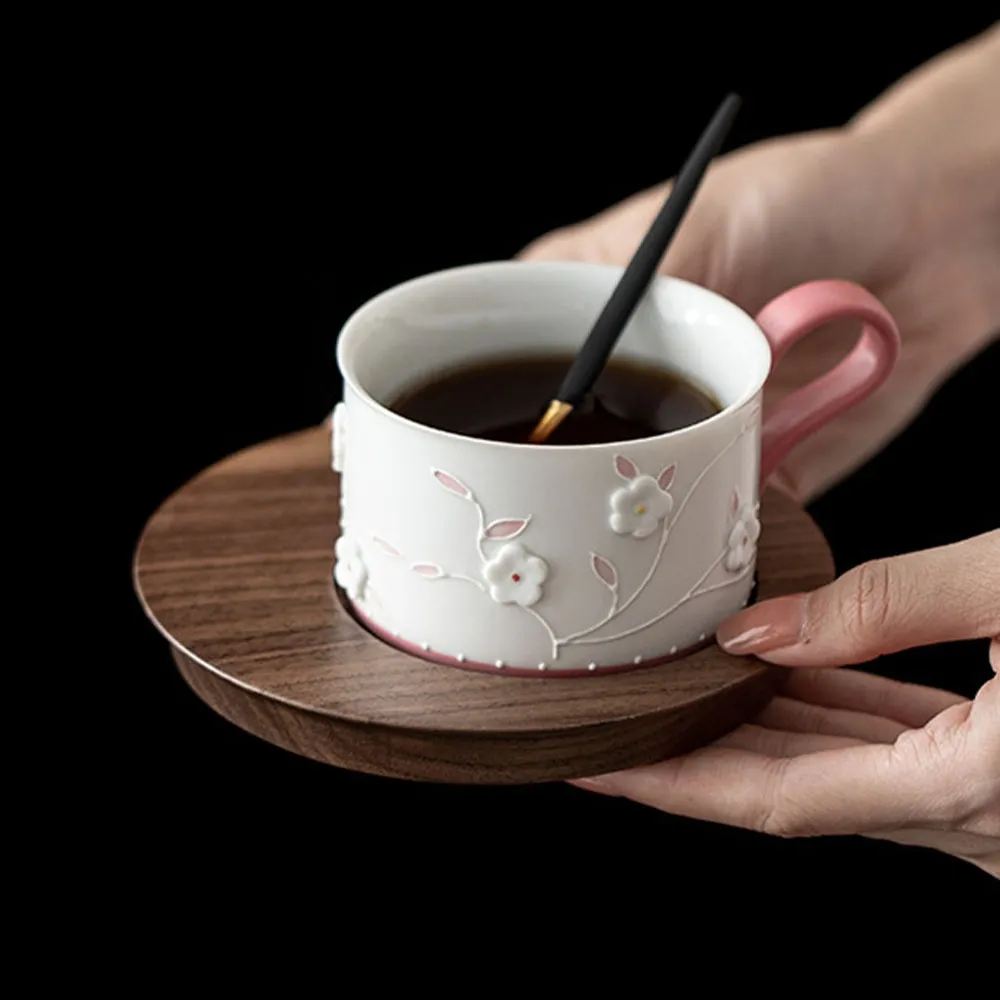 Tazza da caffè in ceramica con manico, adatta per latte macinato, tè caldo e cacao - Stoviglie - foodmachtech