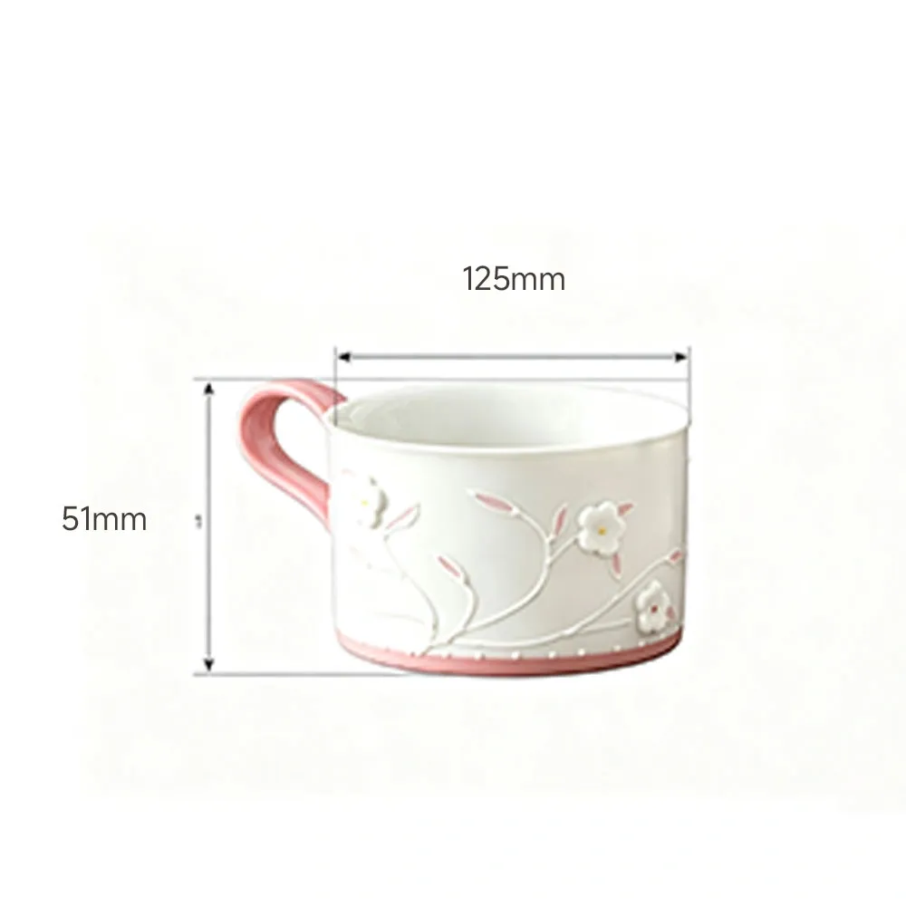 Tazza da caffè in ceramica con manico, adatta per latte macinato, tè caldo e cacao - Stoviglie - foodmachtech
