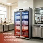 Gabinete vertical comercial de la desinfección de la capacidad grande - Caso de exhibición - foodmachtech