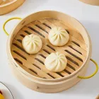 Cesta de vapor de bambú-perfecta para cocido al vapor bollos, verduras, arroz y mariscos - Utensilios de cocina - foodmachtech