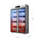 Gabinete vertical comercial de la desinfección de la capacidad grande - Caso de exhibición - foodmachtech