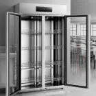 Gabinete vertical comercial de la desinfección de la capacidad grande - Caso de exhibición - foodmachtech
