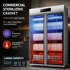 Gabinete vertical comercial de la desinfección de la capacidad grande - Caso de exhibición - foodmachtech