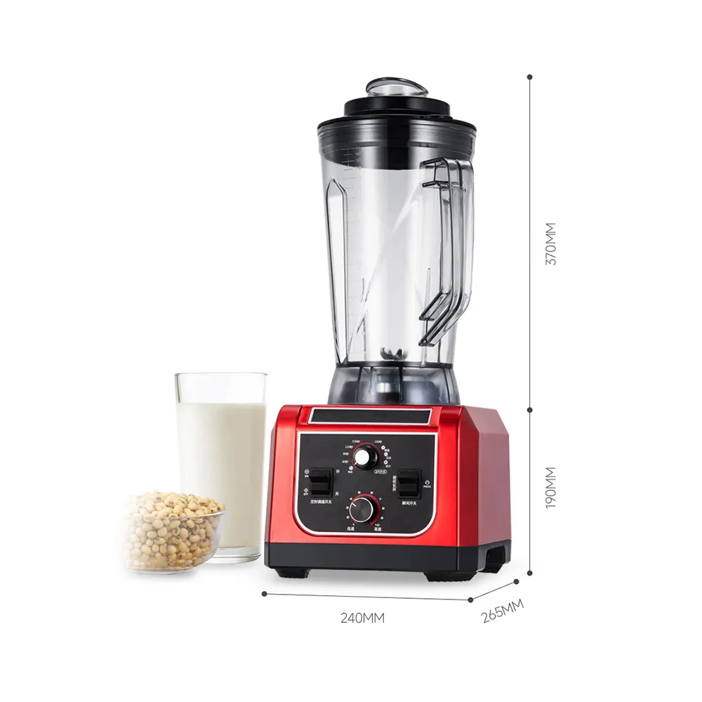 Frullatore commerciale 2200W-Miscelatore ristorante resistente con lame in acciaio inossidabile, motore silenzioso e funzione autopulente - Frantoio - foodmachtech
