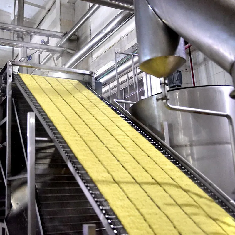 Línea de producción totalmente automática de fideos instantáneos fritos, con piezas en contacto con alimentos fabricadas en acero inoxidable 304 - Línea de producción de fideos instantáneos - foodmachtech