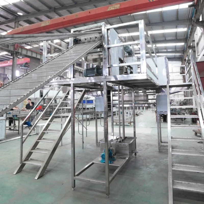 Linea di produzione fritta della tagliatella istantanea di operazione stabile fatta di acciaio inossidabile 304 per la fabbrica della tagliatella - Linea di produzione della tagliatella istantanea - foodmachtech