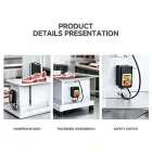 1100W máquina de sierra de hueso eléctrica comercial, sierra de mesa para cortar costillas y huesos de carne - Trituradora - foodmachtech