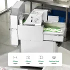 Máquina cortadora de vegetales y chile comercial de doble frecuencia | Cortador de acero inoxidable para cocina comercial - Cortador de verduras - foodmachtech