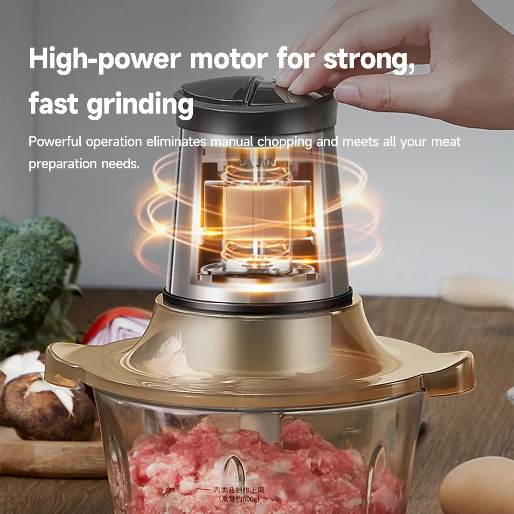 Licuadora automática, fácil de limpiar, diseño de cuchilla cruzada, perfecta para batidos, salsas, batidos y brownies - Mezclador de alta velocidad - foodmachtech
