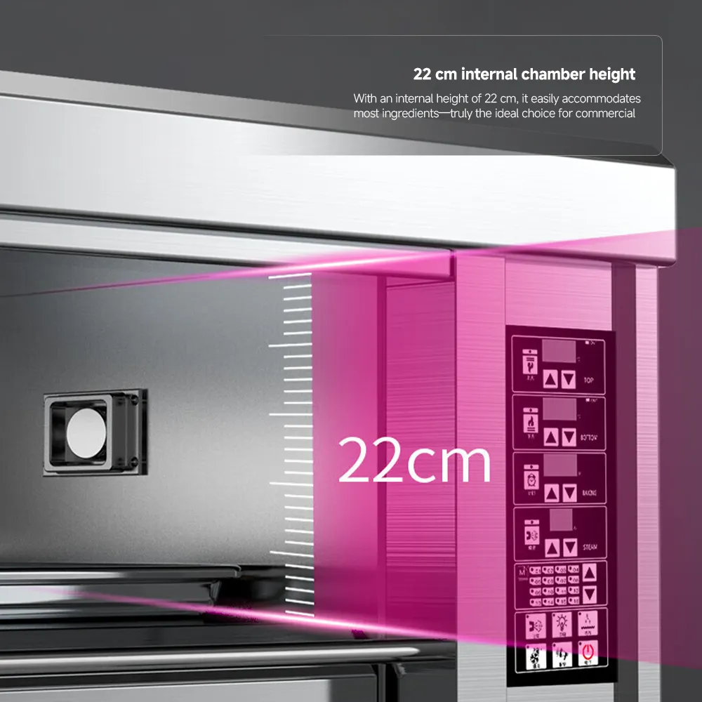 Forno elettrico commerciale di grande capacità, forno professionale di convezione per la panetteria, la pizza e la pasticceria - Forno - foodmachtech