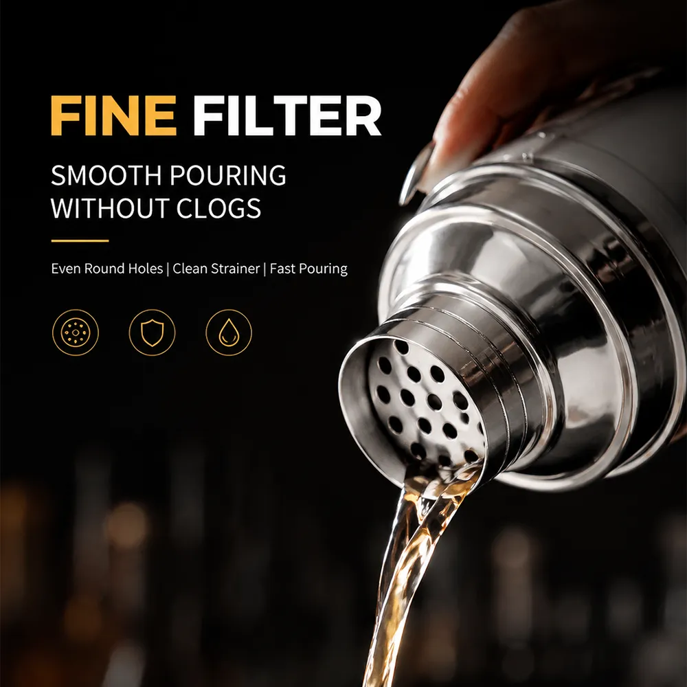 Shaker per cocktail in 3 pezzi - Utensili da cucina - foodmachtech