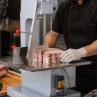 1100W máquina de sierra de hueso eléctrica comercial, sierra de mesa para cortar costillas y huesos de carne - Trituradora - foodmachtech