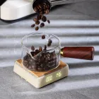 Coppa di misura in vetro con manico in legno - Utensili da cucina - foodmachtech