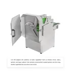 Máquina cortadora de vegetales y chile comercial de doble frecuencia | Cortador de acero inoxidable para cocina comercial - Cortador de verduras - foodmachtech