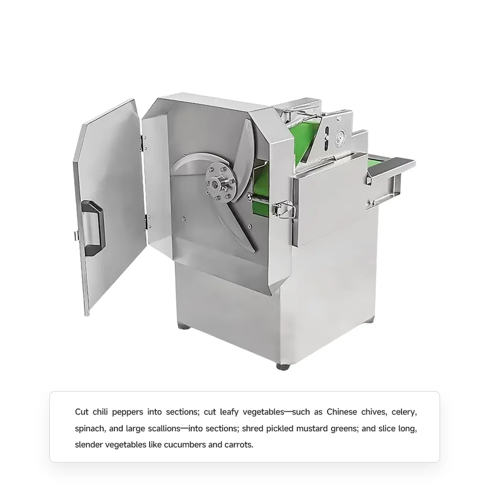 Máquina cortadora de vegetales y chile comercial de doble frecuencia | Cortador de acero inoxidable para cocina comercial - Cortador de verduras - foodmachtech
