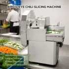 Máquina cortadora de vegetales y chile comercial de doble frecuencia | Cortador de acero inoxidable para cocina comercial - Cortador de verduras - foodmachtech