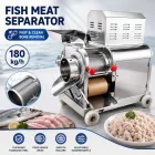 Máquina de fileteado de pescado comercial, colector de carne de pescado de acero inoxidable para fábrica y planta de procesamiento - Trituradora - foodmachtech