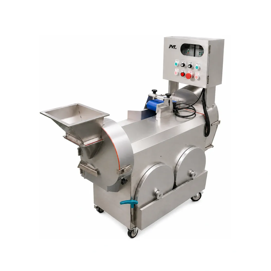 Cortador de verduras multifunción eficiente de 1.5kW, rebanadas, tiras y cortes listos para escalar - Cortador de verduras - foodmachtech