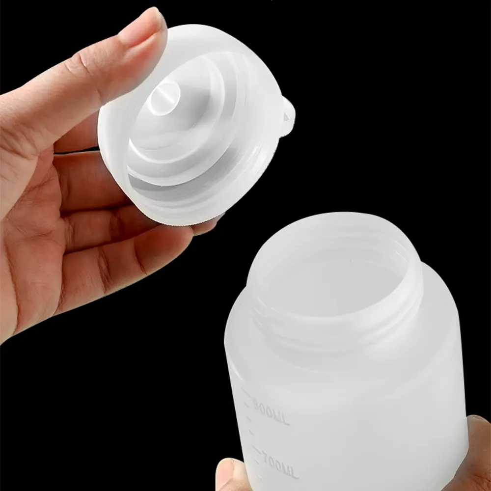 Bottiglie di spremitura per condimento con cappucci a prova di perdita, perfette per la conservazione di olio, miele, condimenti per insalata - Stoviglie - foodmachtech