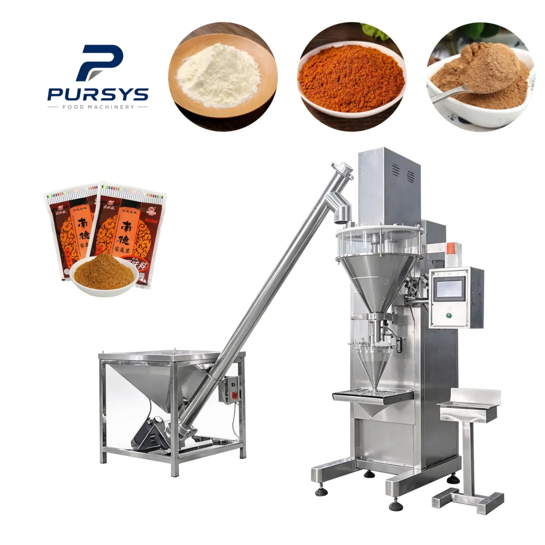 Automatic Powder Packing System for Industrial Production Lines - Packaging Machine - foodmachtech