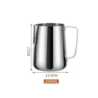 Jarra de espuma de leche de acero inoxidable de precisión con marcas de escala claras - Vajilla - foodmachtech