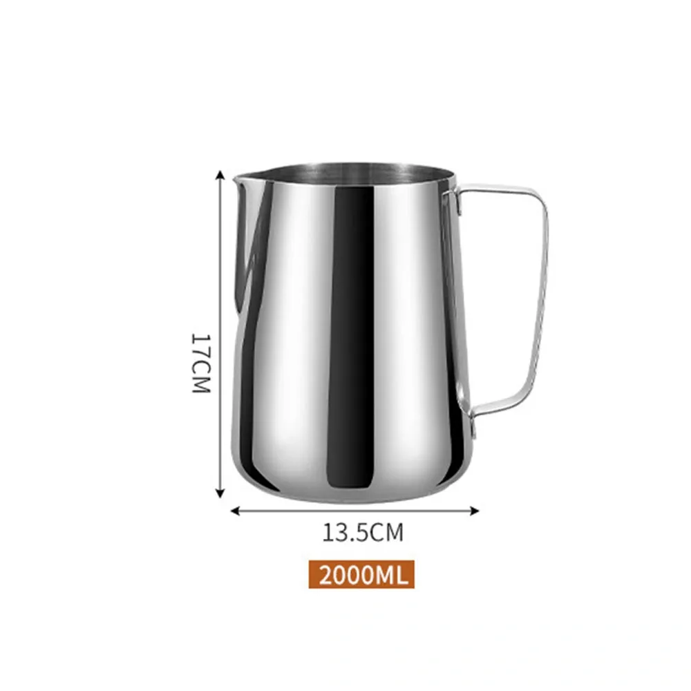 Jarra de espuma de leche de acero inoxidable de precisión con marcas de escala claras - Vajilla - foodmachtech