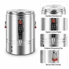 Cocina comercial de acero inoxidable y urna hirviendo con control digital - Sopa Stewing Pot - foodmachtech