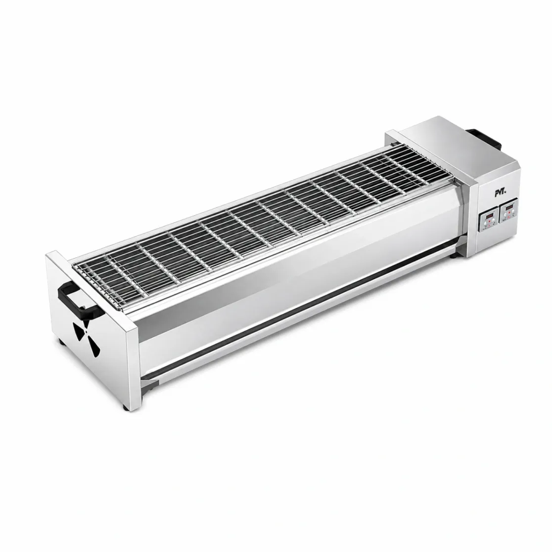 Parrilla eléctrica comercial de la barbacoa con los paneles de control duales y la ventilación lateral - Horno - foodmachtech