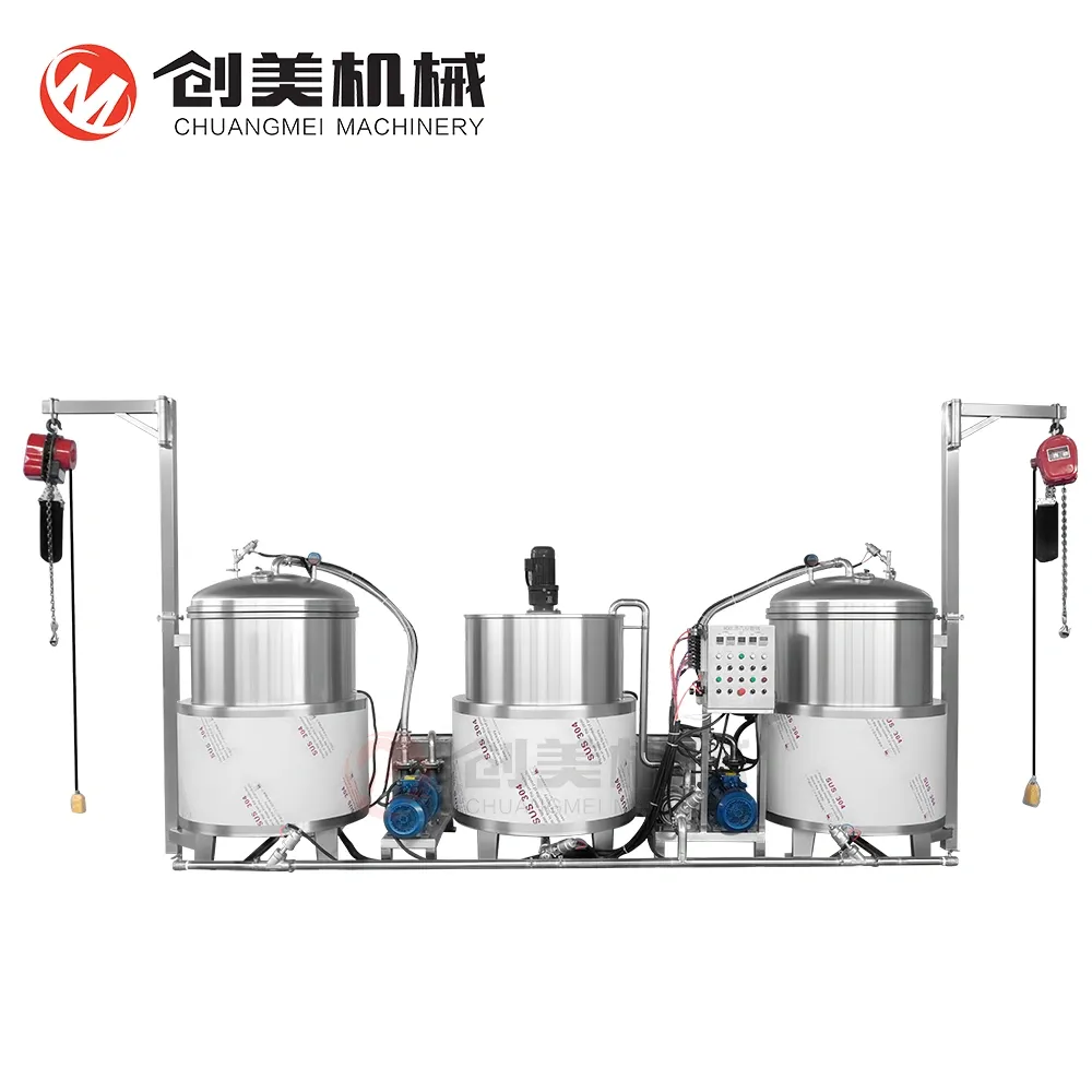 Máquina de impregnación de azúcar comercial | Caldera de inmersión de azúcar de fresa seca - Unidad de ebullición de azúcar - foodmachtech
