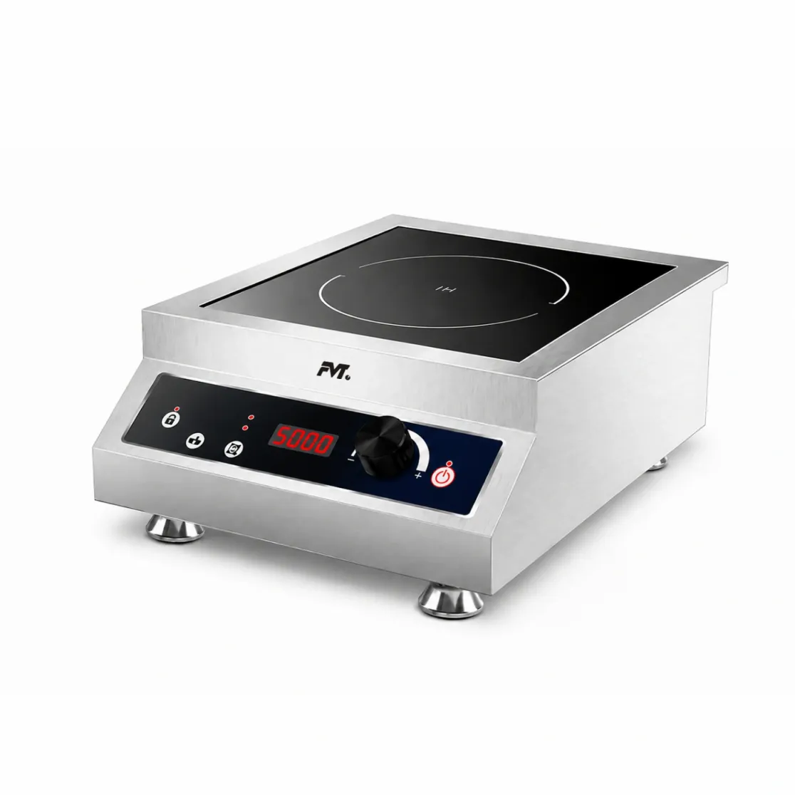 Cooktop de inducción compacto y eficiente para restaurantes y catering - Estufa de quemador único - foodmachtech