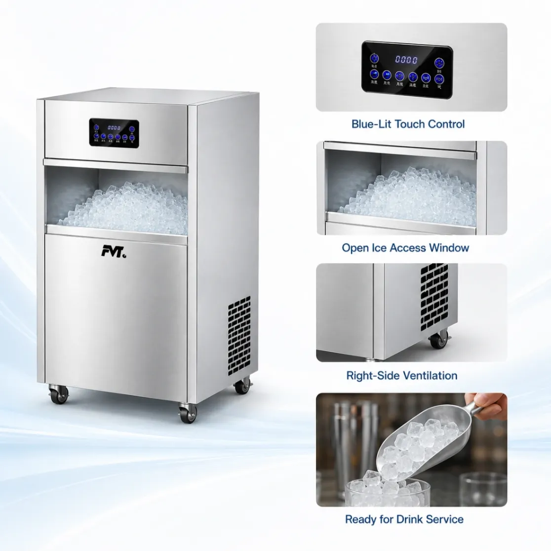 Fabricante de hielo comercial premium - Fabricante de hielo - foodmachtech