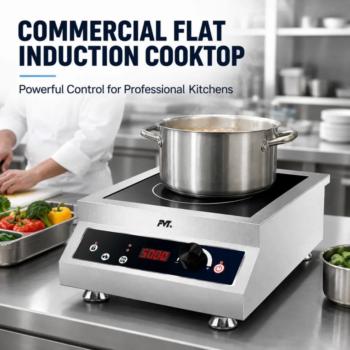 Cooktop de inducción compacto y eficiente para restaurantes y catering - Estufa de quemador único - foodmachtech