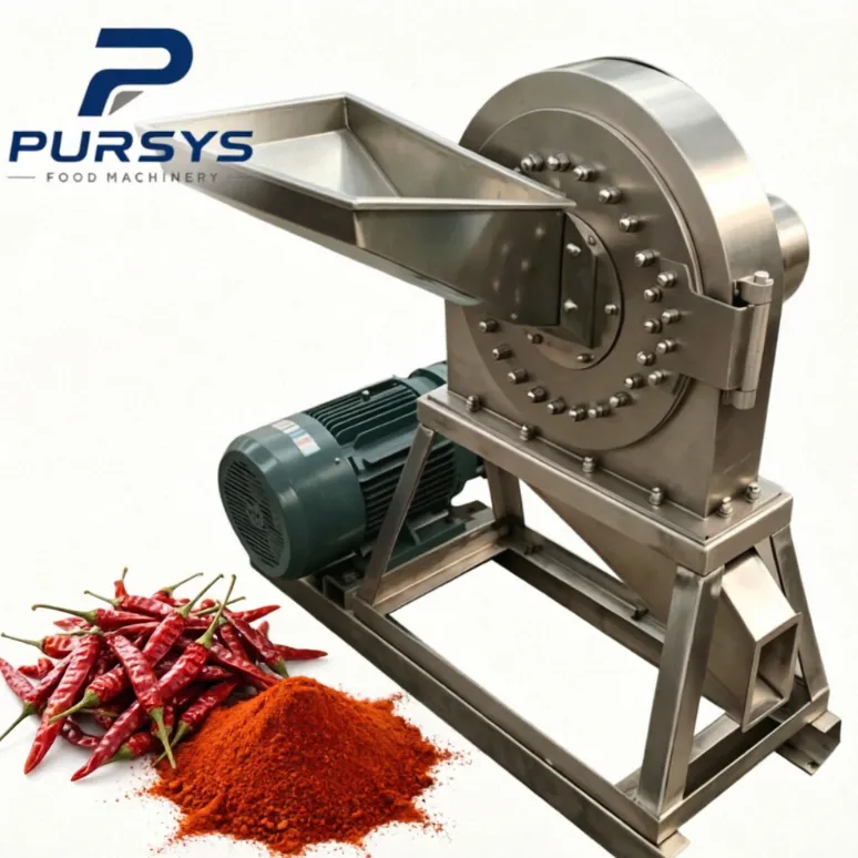 Triturador e moedor de pimentão de alta eficiência industrial de grau alimentício, aço inoxidável 304 - Trituradores De Alimentos - foodmachtech