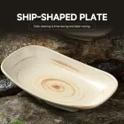 ‌Élégante assiette de service en forme de bateau - Vaisselle - foodmachtech