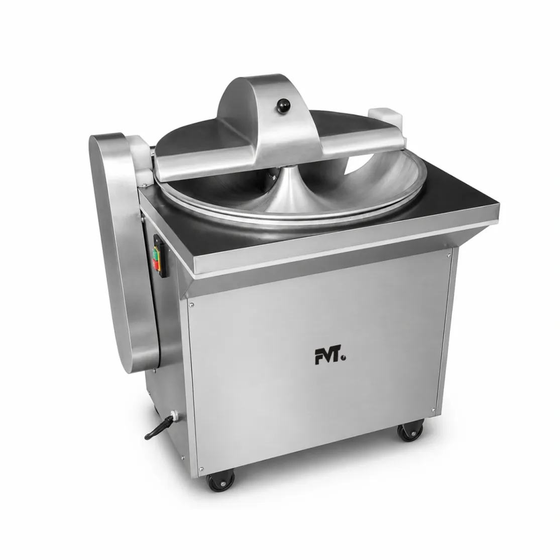 Machine commerciale de coupeur de cuvette d'acier inoxydable, machine de mélange de hachage fine de viande et de légume - Broyeur - foodmachtech