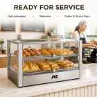 Countertop Heated Food Display Cabinet Commercial Pastry Warmer Showcase - Display Case - foodmachtech