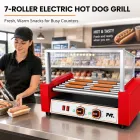 شواية بكرة الكلب الساخن التجارية 7 بكرات - ماكينة هوت دوج - foodmachtech