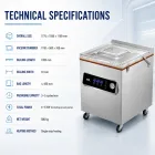 Industrial Single Chamber Vacuum Packing Machine, Large Capacity Commercial Food Vacuum Sealing Equipment - Packaging Machine - foodmachtech