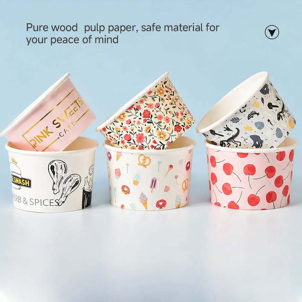 Disposable Ice Cream Paper Bowl - Consumables - foodmachtech