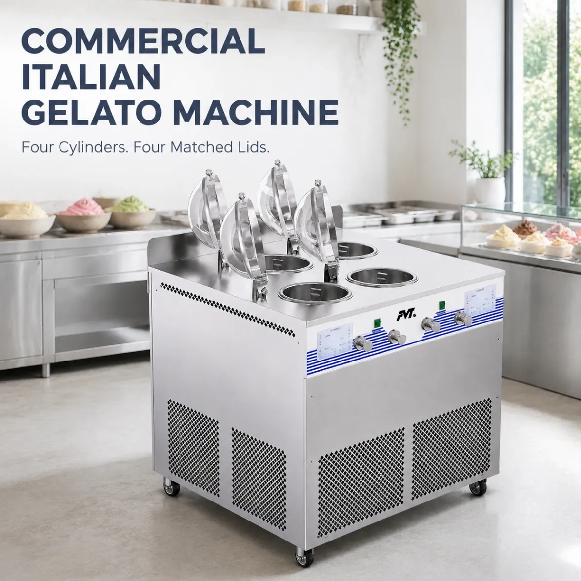 상업적인 이탈리아 젤라토 기계 - 아이스크림 기계 - Food Mach Tech