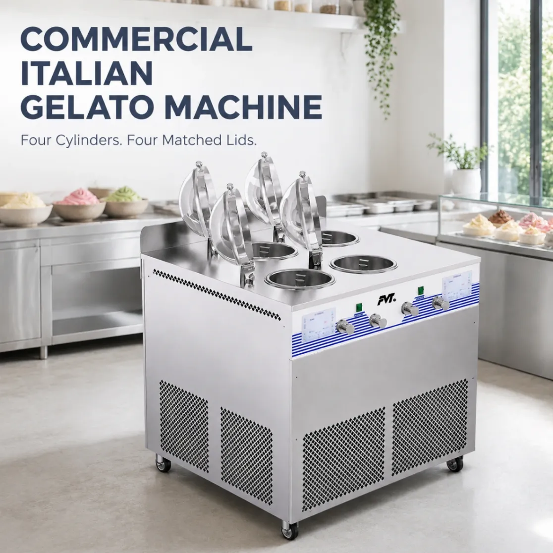 Machine italienne commerciale de gelato - Machine à crème glacée - foodmachtech
