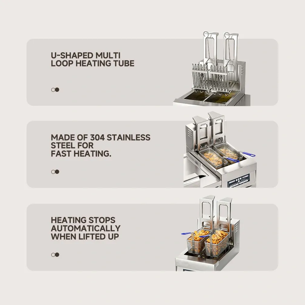 Voll automatische elektrische Friteuse - Friteuse - foodmachtech