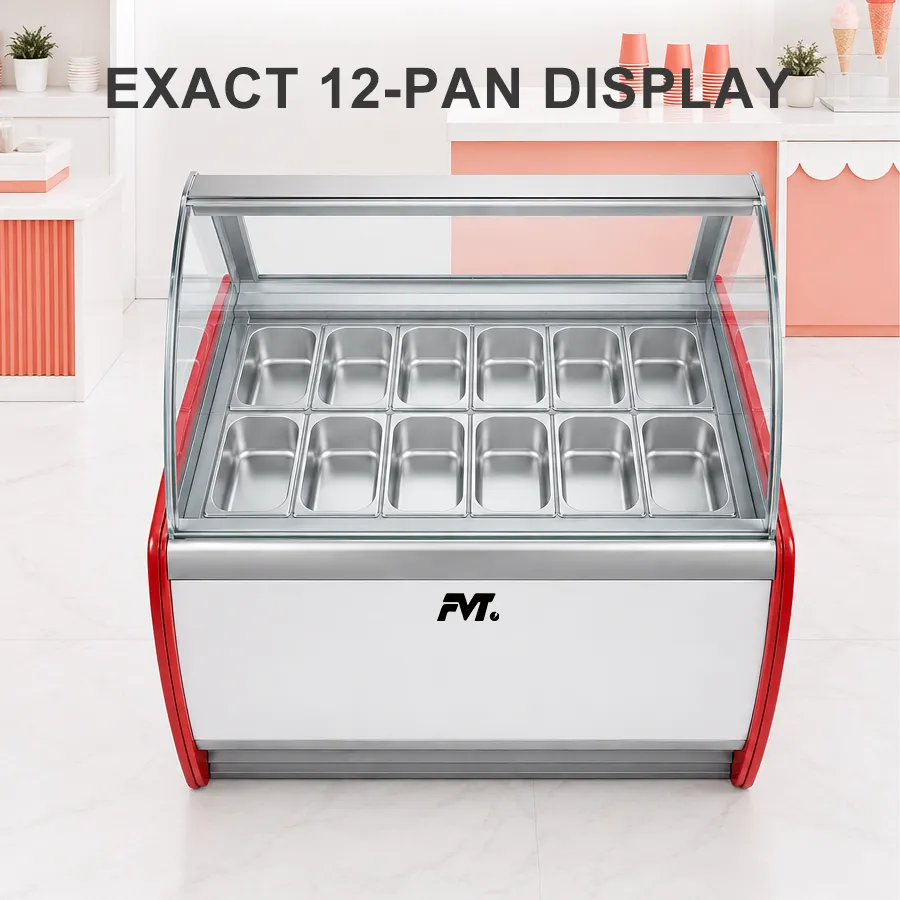 Air‑Cooled Ice Cream Display - Display Case - foodmachtech