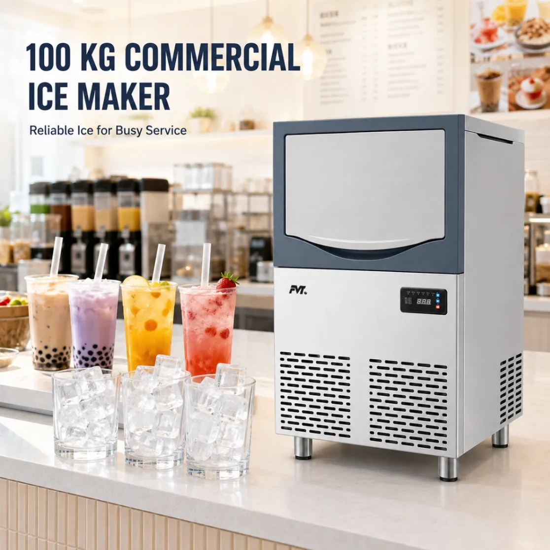 Fabricante de hielo comercial de 100 kg - Fabricante de hielo - foodmachtech