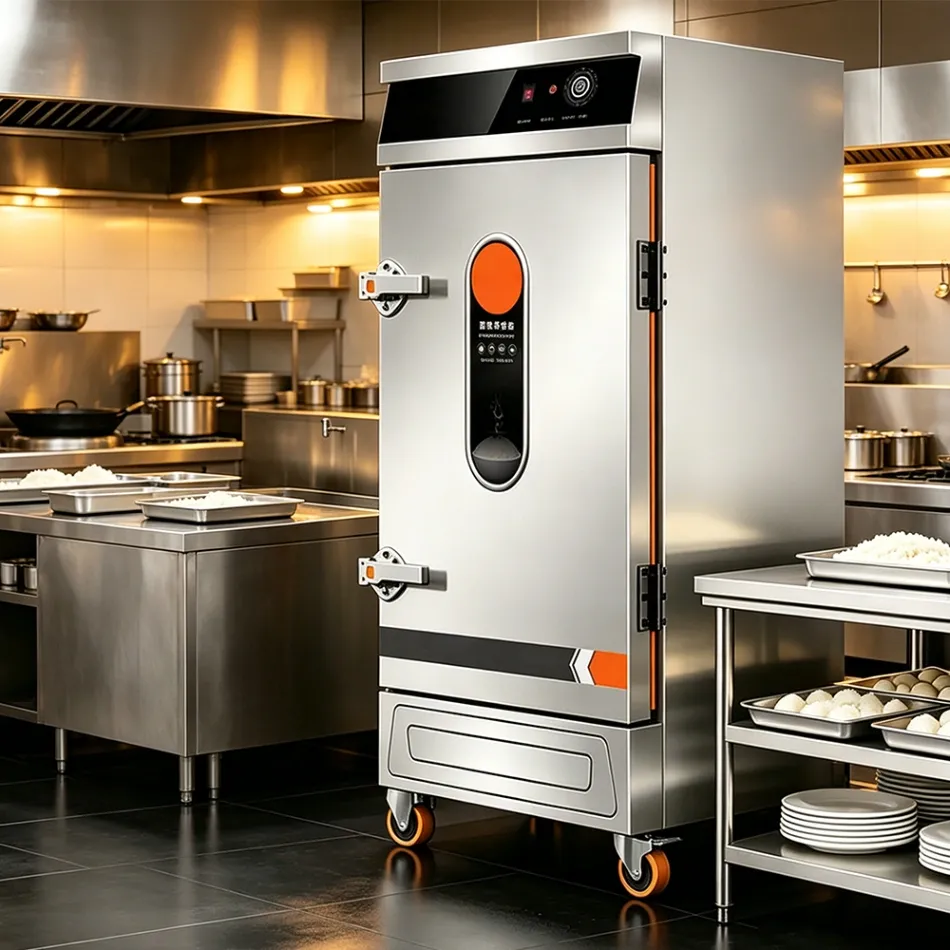 Kommerzieller Reis dampfer - Dampfende Kabinett - foodmachtech