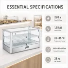 Countertop Heated Food Display Cabinet Commercial Pastry Warmer Showcase - Display Case - foodmachtech