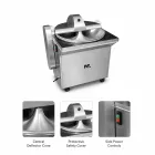 Machine commerciale de coupeur de cuvette d'acier inoxydable, machine de mélange de hachage fine de viande et de légume - Broyeur - foodmachtech